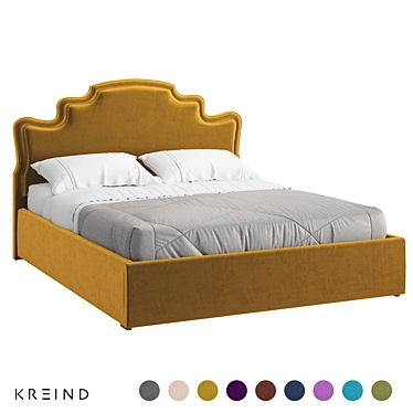 Vary Bed Collection Platform Bed 3D model image 1 