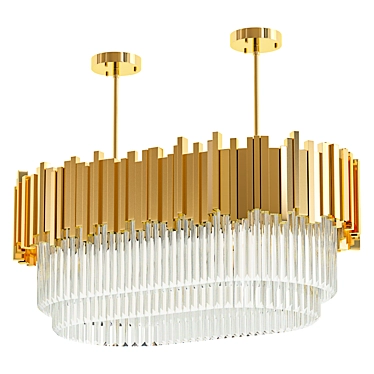 Elegant Empire Snooker Suspension Light 3D model image 1 