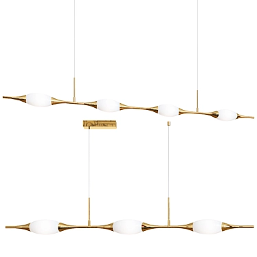 Modern FAME Long Design Lamps 3D model image 1 