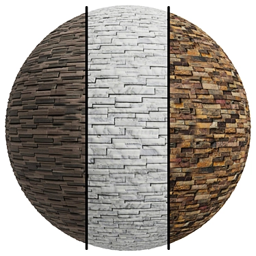 Buildmart Stone Facade Texture Set 3D model image 1 