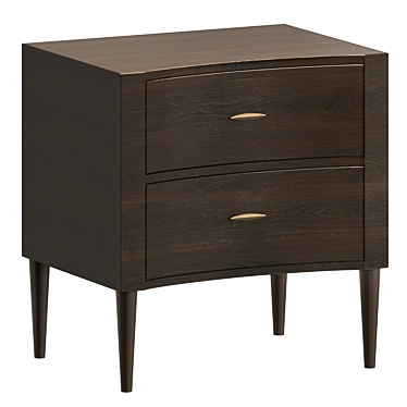 Sleek Percy Bedside Table 3D model image 1 