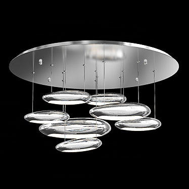 Innovative Hanging Artemide Mercury Chandelier 3D model image 1 