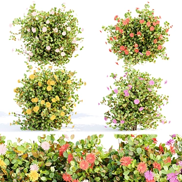  Blooming Bushes Pack Vol. 108 3D model image 1 