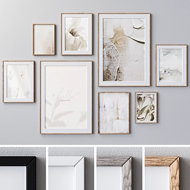 Wall Art Set 1959 Frames 3D model image 1 