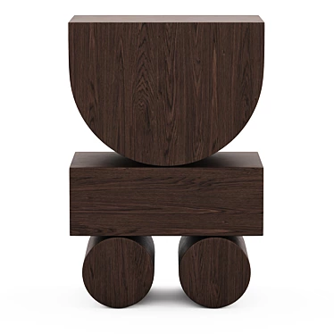 Sleek Automa Side Table 3D model image 1 