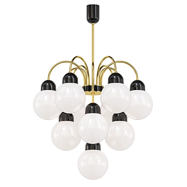 Sleek Kamenický Šenov Hanging Lamp 3D model image 1 