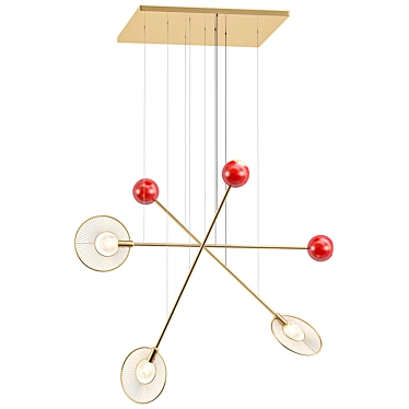 Modern Melrose Model Lamp: VRay 3D model image 1 