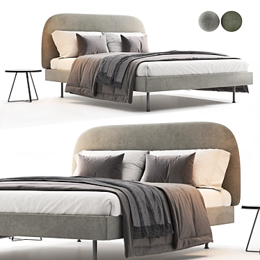 Ikea WADHEIM Bed 3D Model 3D model image 1 