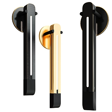 Bronze Torpedo Sconce 19"H 3D model image 1 