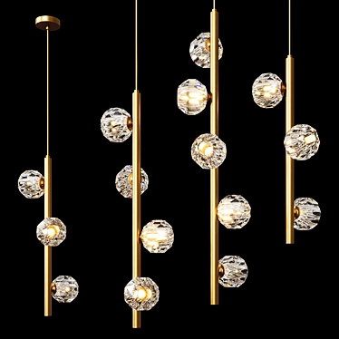 Juliet LUX Pendant Light Set 3D model image 1 