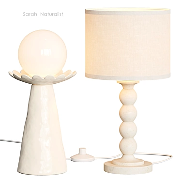 Organic Shapes Naturalist Table Lamp 3D model image 1 