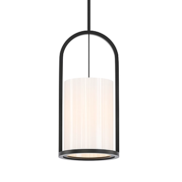 Glowing Opaline Pendant Light 3D model image 1 