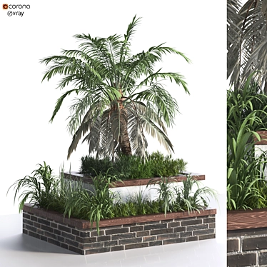   Interior Plant Box Set 325 3D model image 1 