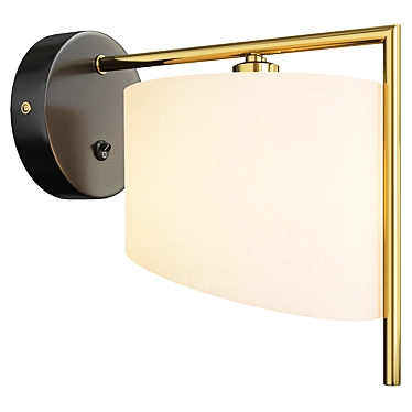 Sleek Modern Gans Wall Lamp 3D model image 1 