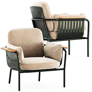  Contemporary Outdoor Armchair: Capa Lounge 3D model image 1 