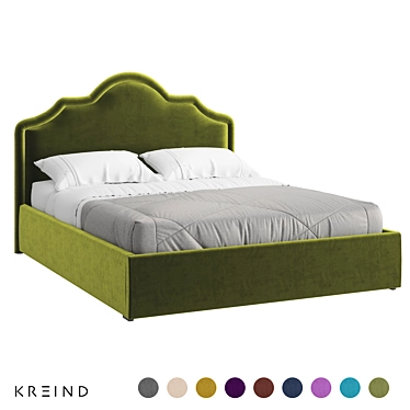 Modern Vary Bed K05 3D model image 1 