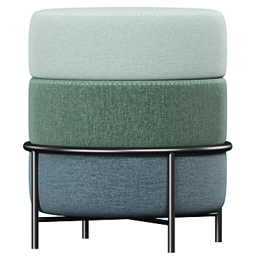 Halmar PICOLO Green Ottoman 3D model image 1 