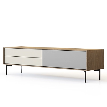 Borge TV Stand in 6 Colors 3D model image 1 