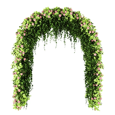 Elegant Wedding Arch Kit 3D model image 1 