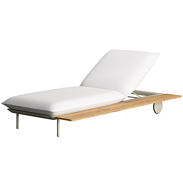 Senja Lounger with Teak Table 3D model image 1 