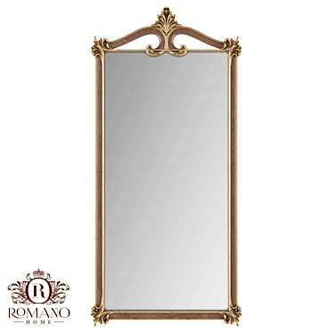 Handcrafted Victoria Mirror 3D model image 1 