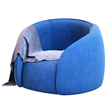 Cozy Baloo Armchair - Corona Rendered 3D model image 1 