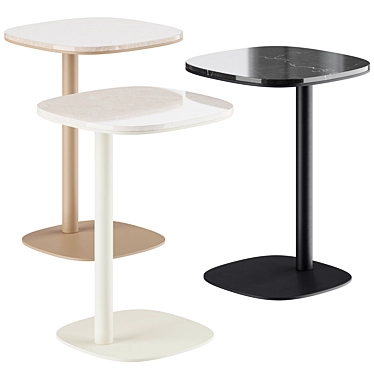 Minimalist Square KEK Side Table 3D model image 1 