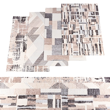  High-Res Rug Textures Bundle 3D model image 1 