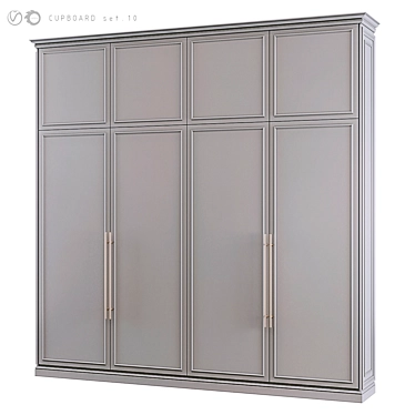 Designer Cupboard Set 3D Models 3D model image 1 