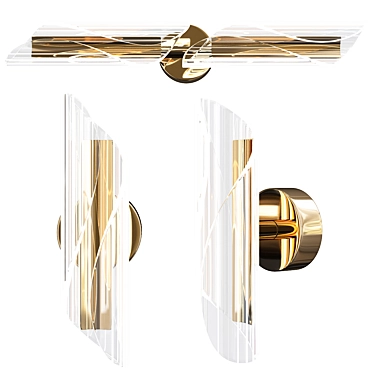 Modern LED Wall Light Fixture 3D model image 1 