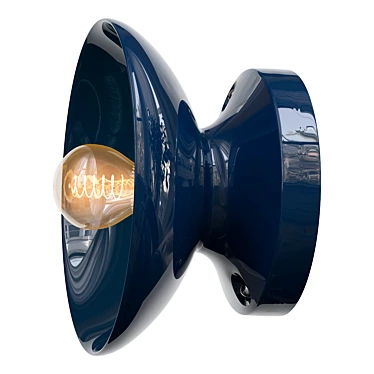 Vintage-Inspired Alabax Sconce 3D model image 1 