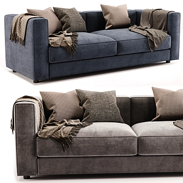 Modern Flexform Ettore 2-Seater Sofa 3D model image 1 