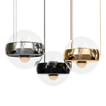 Elegant Sferico Pendant Light 3D model image 1 