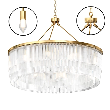 Luxury Eichholtz Chandeliers Collection 3D model image 1 