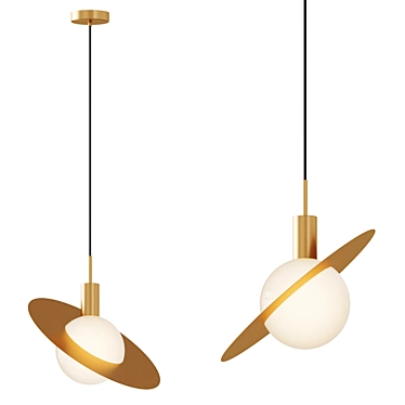 Saturn B Pendant Light luminaires 3D model image 1 