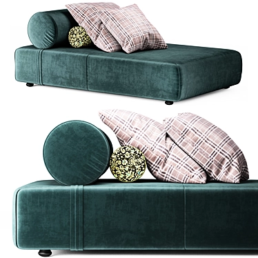 Sleek Lounge Seating Moroso Mezze 3D model image 1 