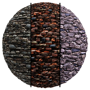 Stone Facade Coverings Texture Pack 3D model image 1 