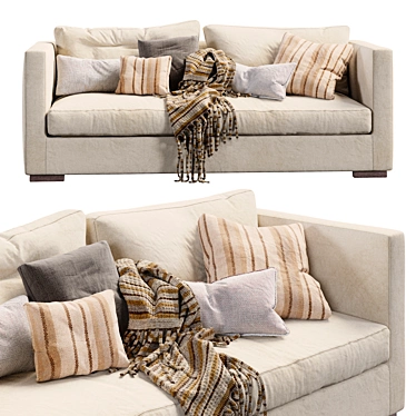 Contemporary Comfort Sofa Belmon 3D model image 1 