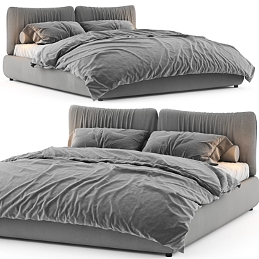 Modern Poliform Dream Bed Collection 3D model image 1 