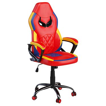 Gamer Leather Computer Gaming Chair 3D model image 1 