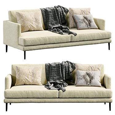 Elegant Bonaldo Paraiso Sofa  3D model image 1 