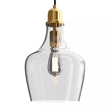 Luxury Hampton Hill Pendant Light 3D model image 1 