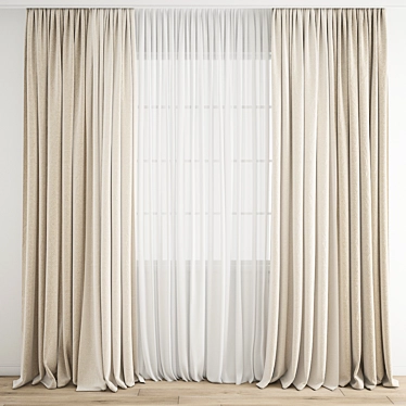 Curtain 578 High-Quality 3D Model 3D model image 1 