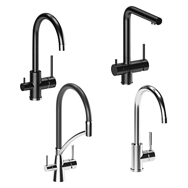 Premium German Kitchen Faucets 3D model image 1 