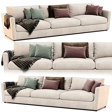 Contemporary Linteloo 3-Seater Sofa 3D model image 1 