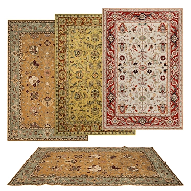 Modern Rug Set Collection 3D model image 1 