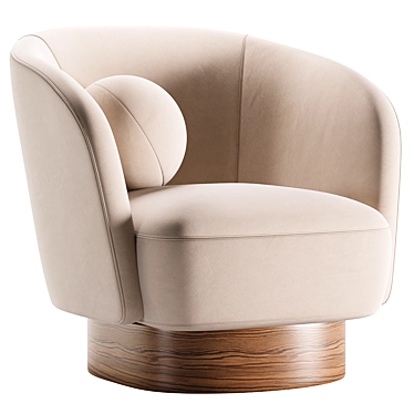 Stylish Isobel Swivel Chair 3D model image 1 