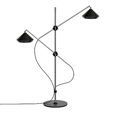 Modern Shear Floor Lamp 3D model image 1 