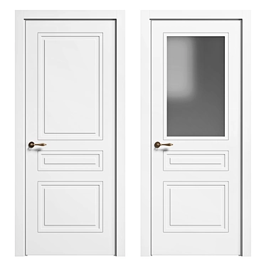  Verona Collection White Doors 3D model image 1 