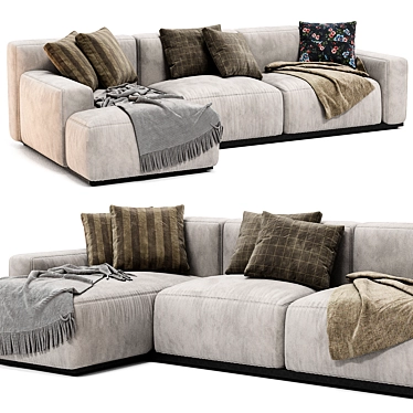 Modern Chaise Longue Sofa Model 3D model image 1 